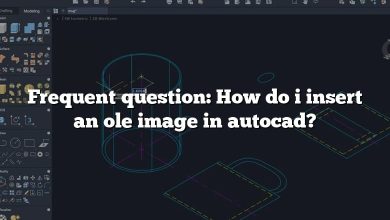 Frequent question: How do i insert an ole image in autocad?