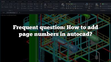 Frequent question: How to add page numbers in autocad?