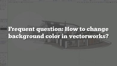 Frequent question: How to change background color in vectorworks?