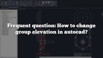 Frequent question: How to change group elevation in autocad?