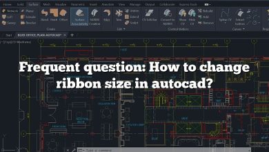 Frequent question: How to change ribbon size in autocad?