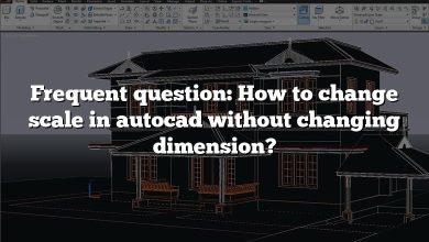 Frequent question: How to change scale in autocad without changing dimension?