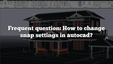 Frequent question: How to change snap settings in autocad?