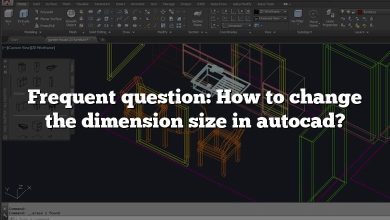 Frequent question: How to change the dimension size in autocad?