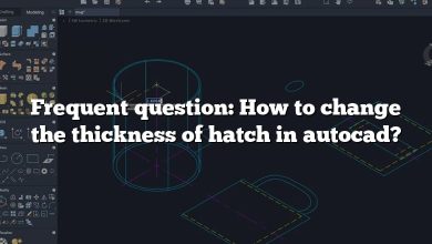 Frequent question: How to change the thickness of hatch in autocad?