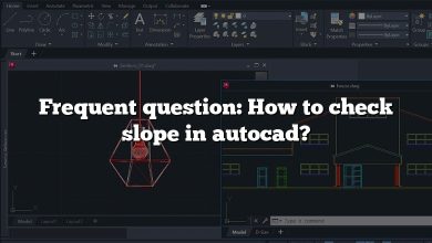 Frequent question: How to check slope in autocad?