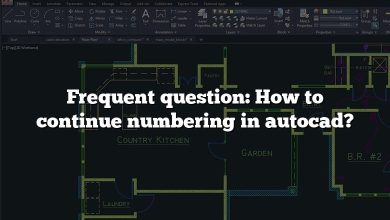Frequent question: How to continue numbering in autocad?