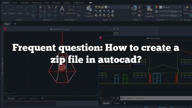 Frequent question: How to create a zip file in autocad?