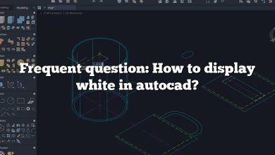 Frequent question: How to display white in autocad?