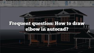 Frequent question: How to draw elbow in autocad?