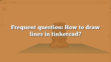 Frequent question: How to draw lines in tinkercad?