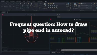 Frequent question: How to draw pipe end in autocad?