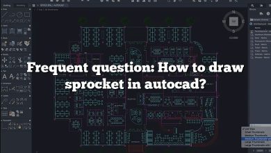 Frequent question: How to draw sprocket in autocad?