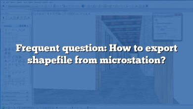 Frequent question: How to export shapefile from microstation?