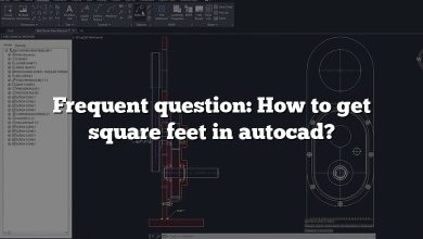 Frequent question: How to get square feet in autocad?