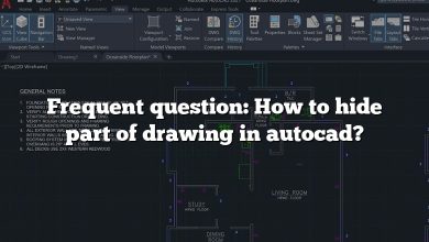 Frequent question: How to hide part of drawing in autocad?