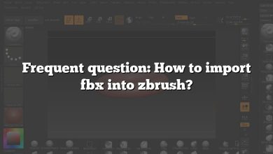 Frequent question: How to import fbx into zbrush?