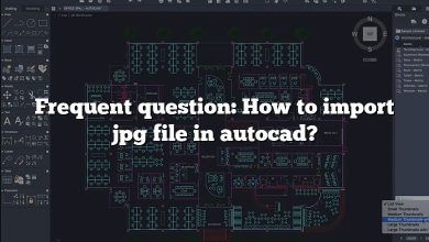 Frequent question: How to import jpg file in autocad?