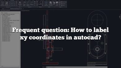 Frequent question: How to label xy coordinates in autocad?