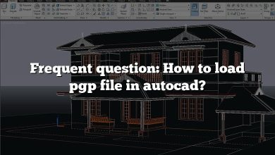 Frequent question: How to load pgp file in autocad?