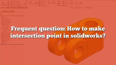 Frequent question: How to make intersection point in solidworks?