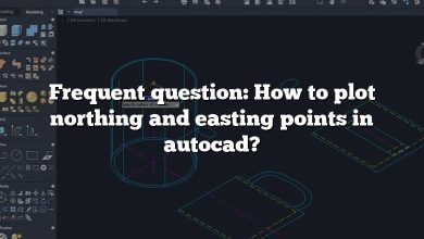 Frequent question: How to plot northing and easting points in autocad?