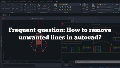 Frequent question: How to remove unwanted lines in autocad?