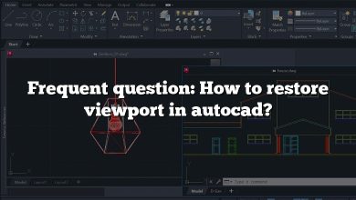 Frequent question: How to restore viewport in autocad?