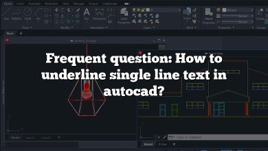 Frequent question: How to underline single line text in autocad?