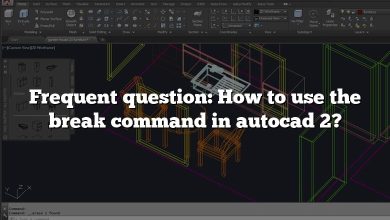Frequent question: How to use the break command in autocad 2?