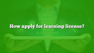 How apply for learning license?