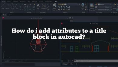 How do i add attributes to a title block in autocad?