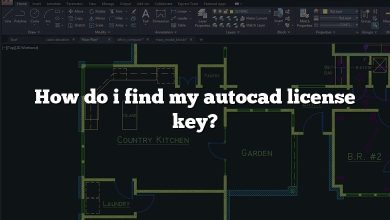 How do i find my autocad license key?