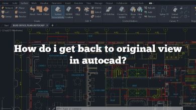 How do i get back to original view in autocad?