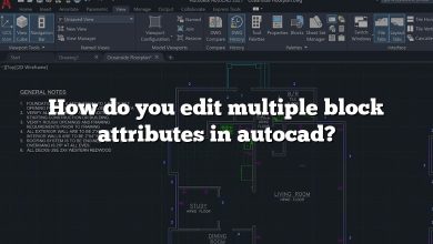 How do you edit multiple block attributes in autocad?