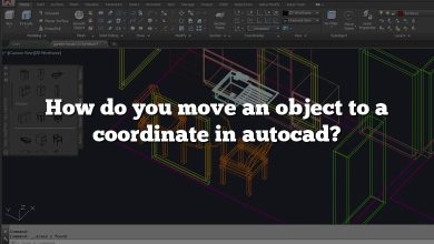 How do you move an object to a coordinate in autocad?