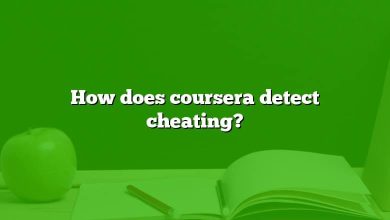 How does coursera detect cheating?