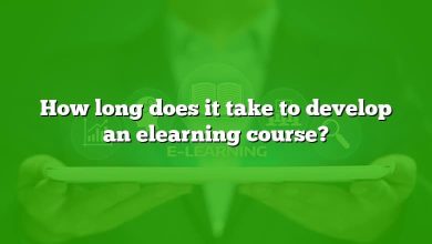 How long does it take to develop an elearning course?