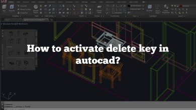 How to activate delete key in autocad?