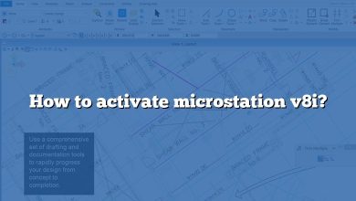 How to activate microstation v8i?