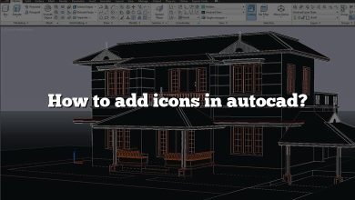 How to add icons in autocad?