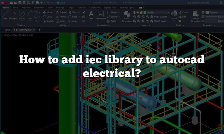 How to add iec library to autocad electrical? - CADdikt