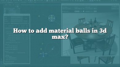 How to add material balls in 3d max?