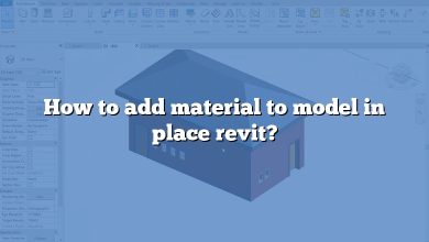 How to add material to model in place revit?