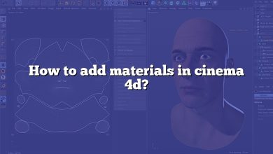 How to add materials in cinema 4d?