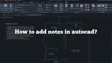 How to add notes in autocad?