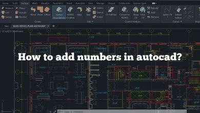 How to add numbers in autocad?