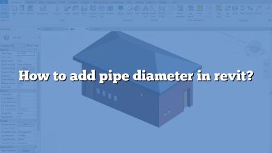 How to add pipe diameter in revit?