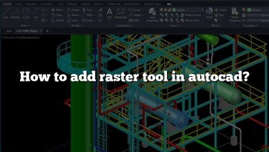 How to add raster tool in autocad?