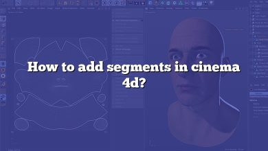 How to add segments in cinema 4d?